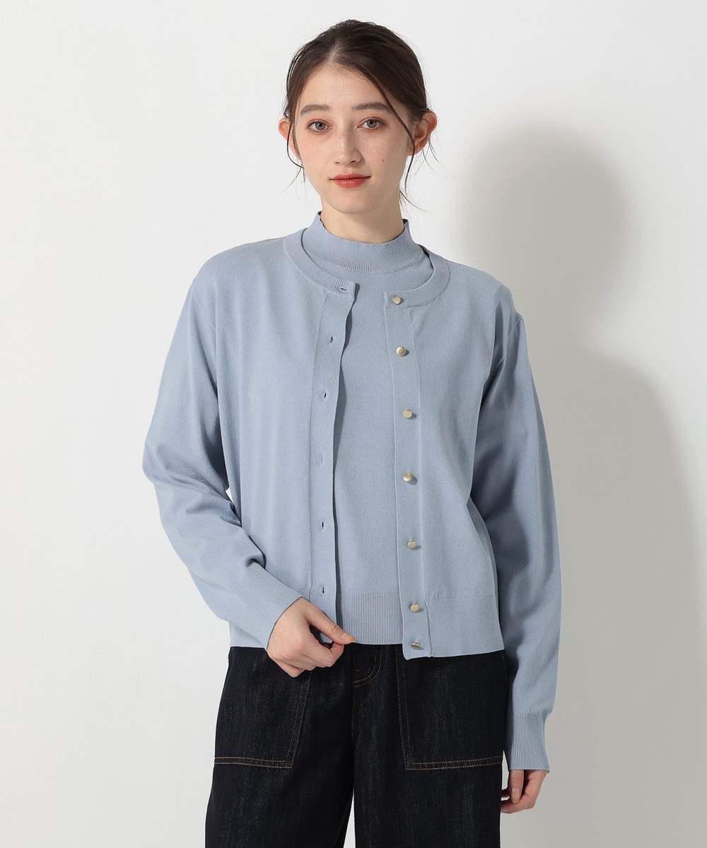 ニット トリプルケアベーシックカーディガン