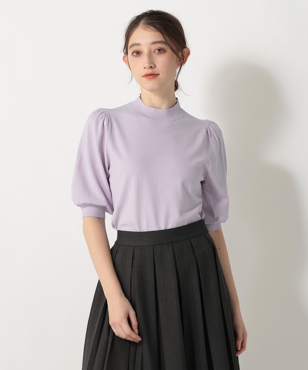 ニット トリプルケアパフスリーブプルオーバー