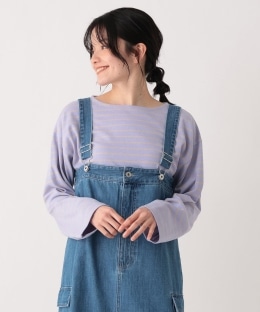 MON JOURNAL配色ボーダープルオーバー