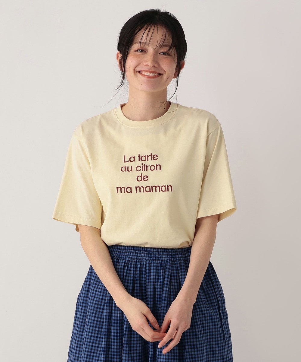 Tシャツ・カットソー MON JOURNALタイポグラフィープリントTシャツ