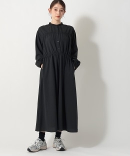 チェックシャーリングワンピース