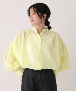 インド綿ボイルバンドブラウス