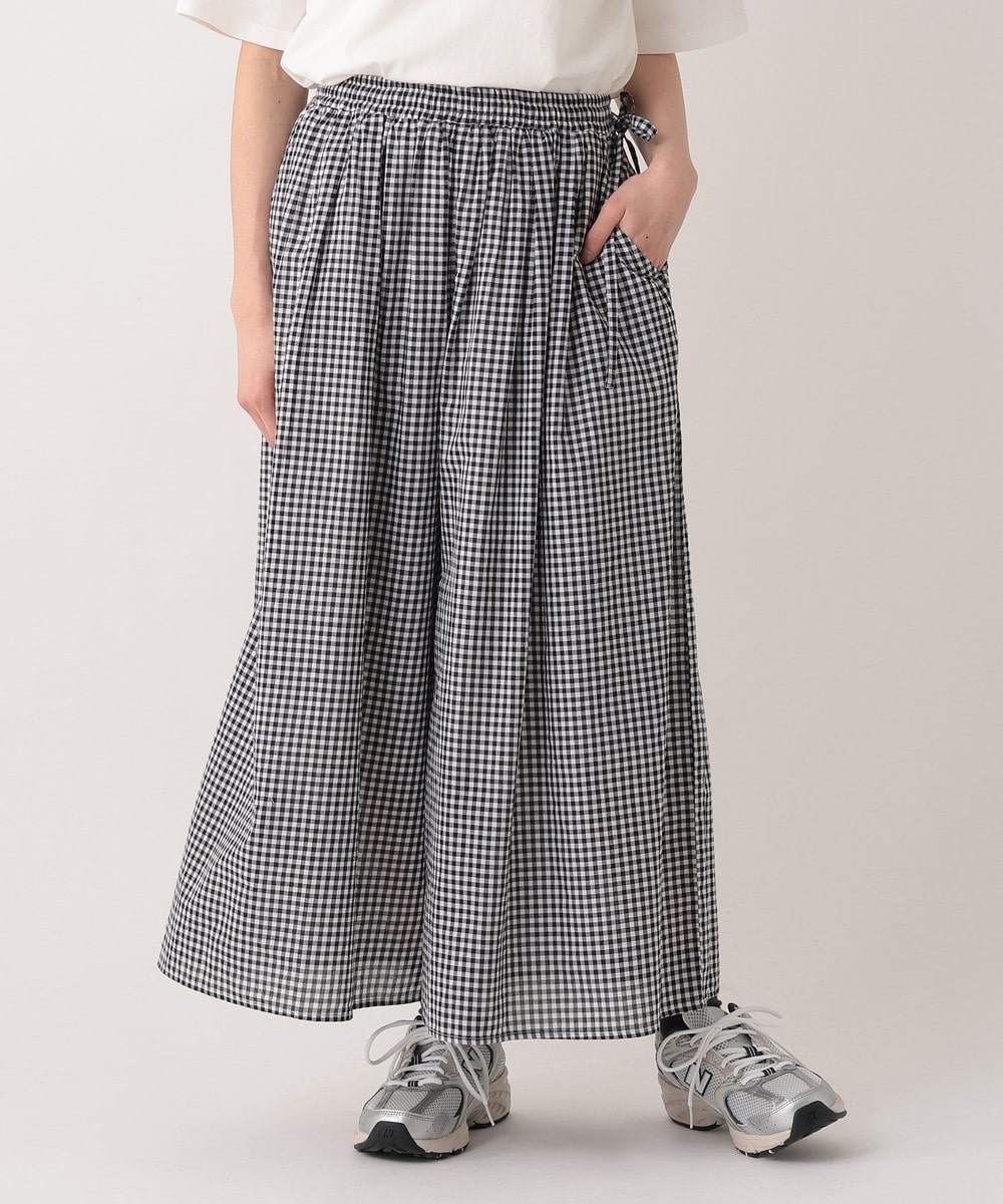 パンツ・スカート インド綿チェックスカーチョ