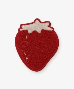 ストロベリーダイカットサガラ刺繍コースター