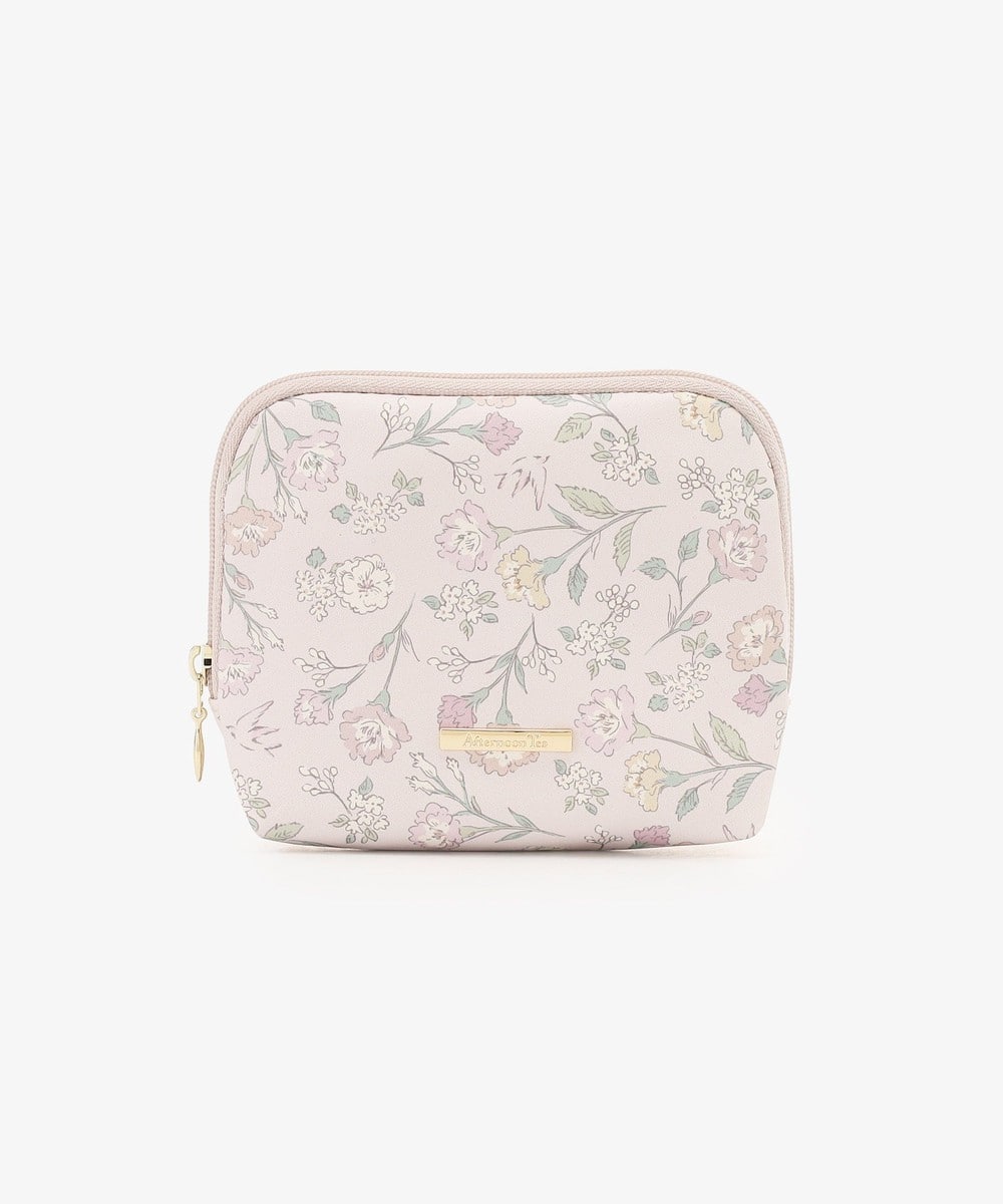 ポーチ・ティッシュポーチ・巾着 フラワーティッシュケースポーチ