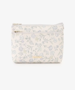 フラワーダブルポーチ