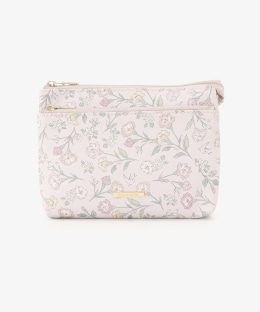 フラワーダブルポーチ