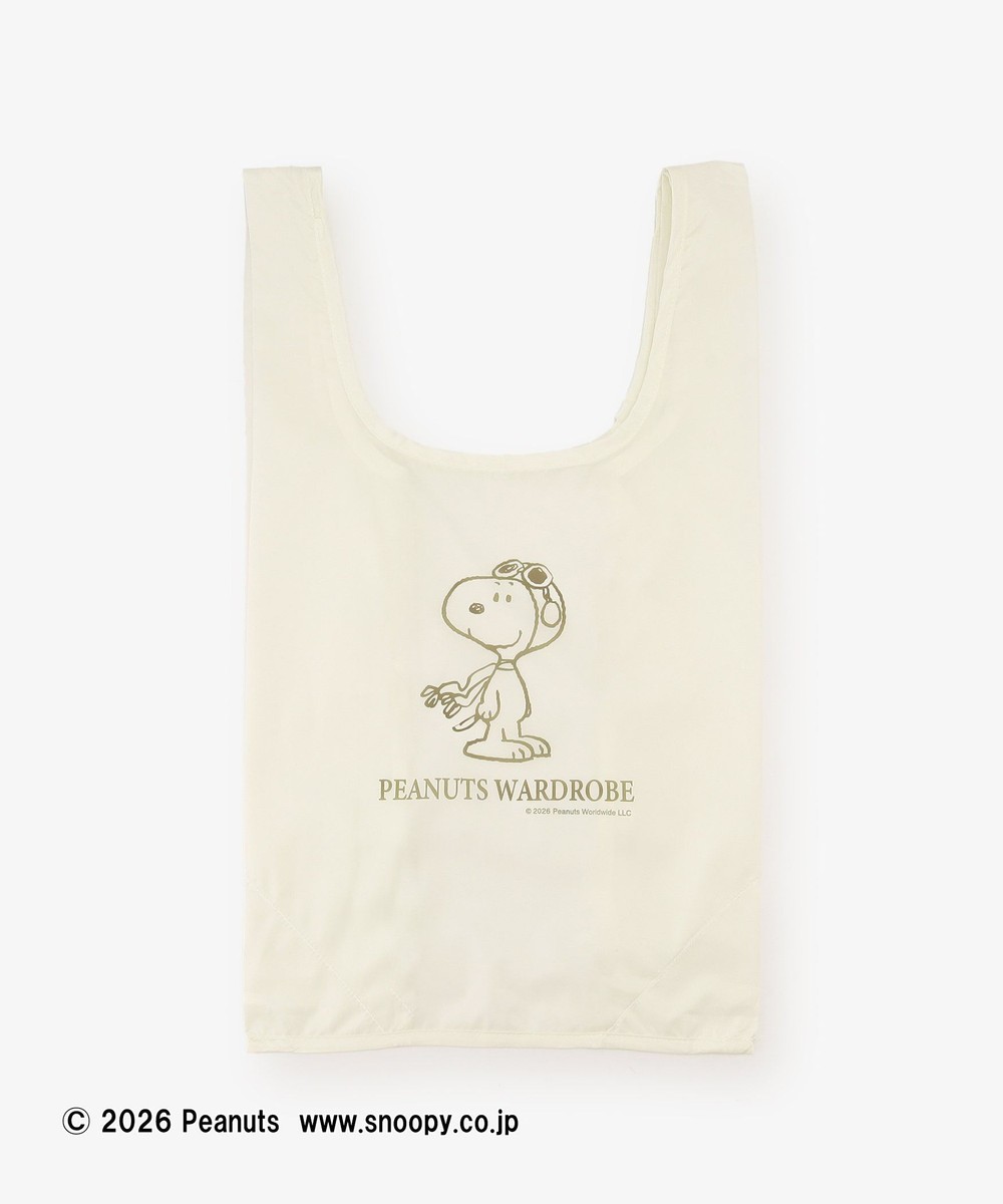 ぬいぐるみケース付きショッピングバッグ/PEANUTS | アフタヌーン