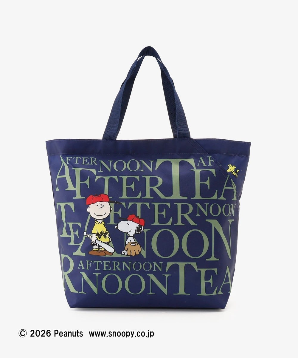 エコバッグ・保冷バッグ スリットポケット付きロゴバッグM/PEANUTS