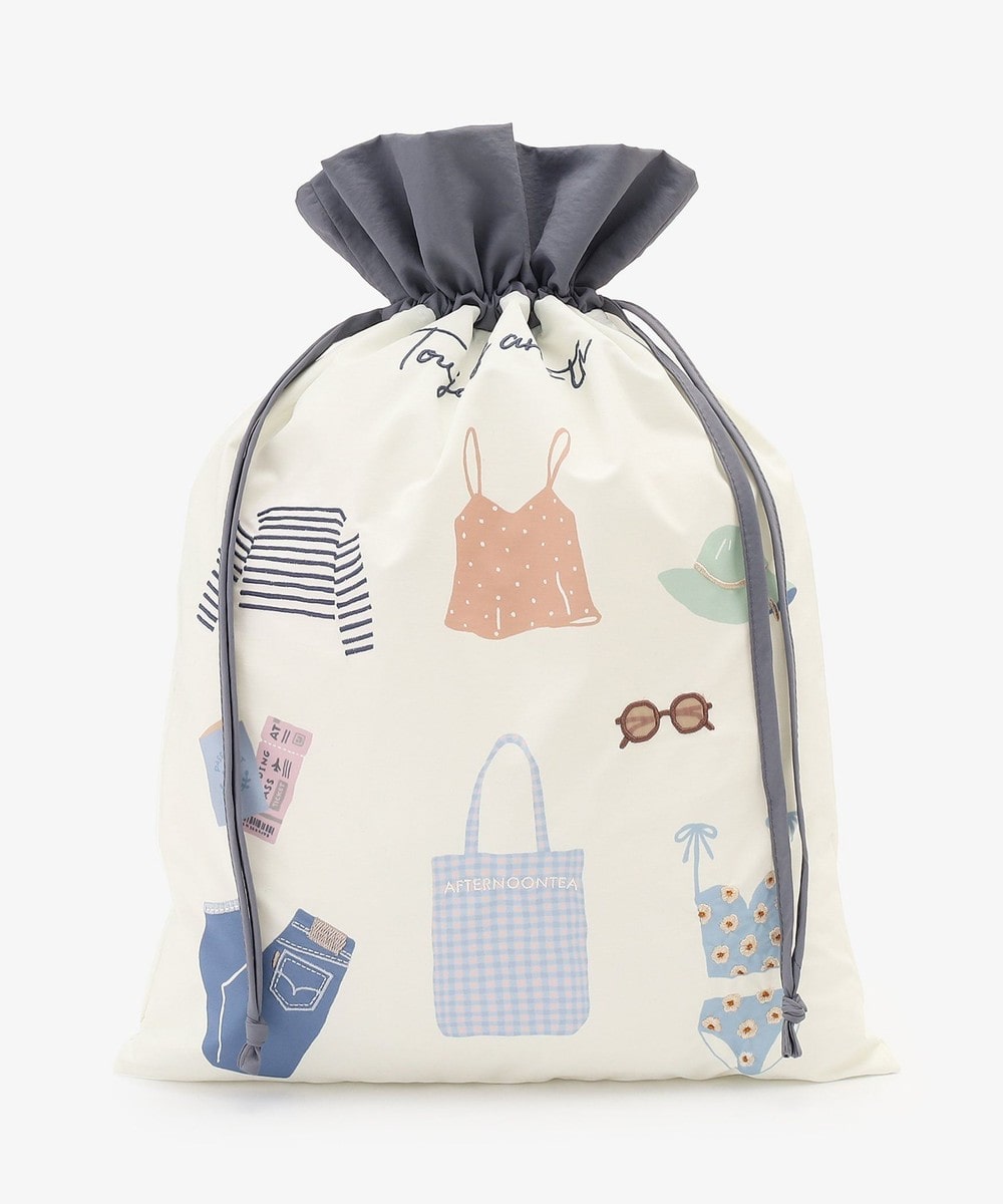 ポーチ・ティッシュポーチ・巾着 トラベル巾着ポーチLL