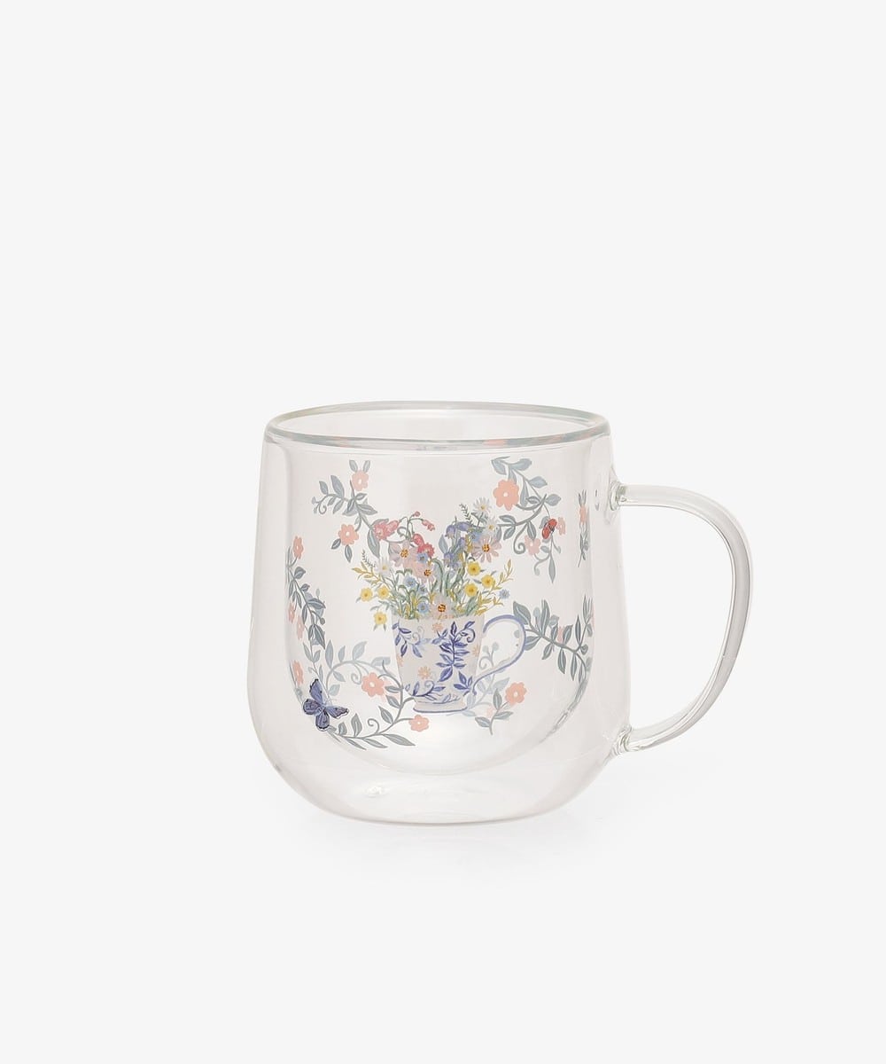 グラス・コップ・タンブラー 耐熱ダブルウォールマグカップ/フラワー/ナタリー・レテ