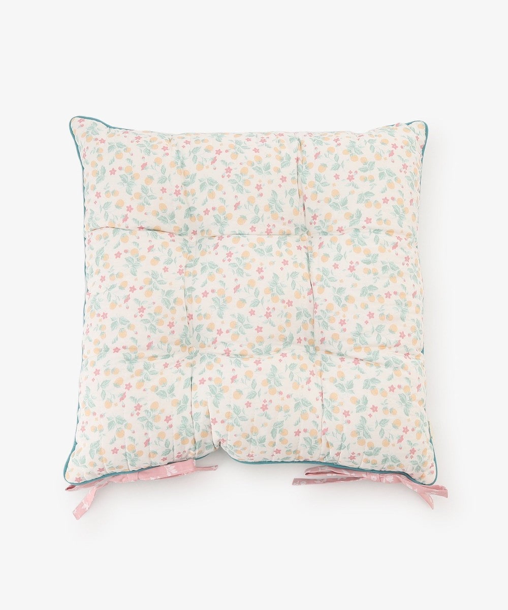 クッション・マット・トイレタリー フラワーウォッシャブルキルトチェアーシート