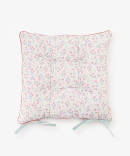 フラワーウォッシャブルキルトチェアーシート