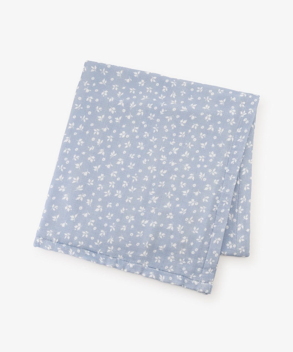 ブランケット・湯たんぽ フラワーウォッシャブルキルトガーゼハーフケット