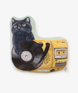 ダイカットクッション/カセットテープ/Cat's NapTime