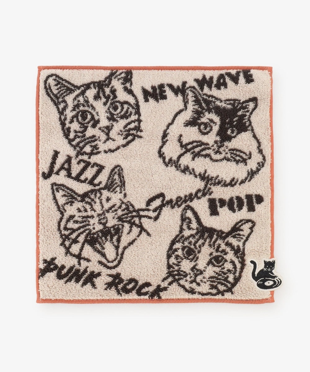 ミニタオル・ハンドタオル・ハンカチ ジャカードミニタオル/Cat's NapTime