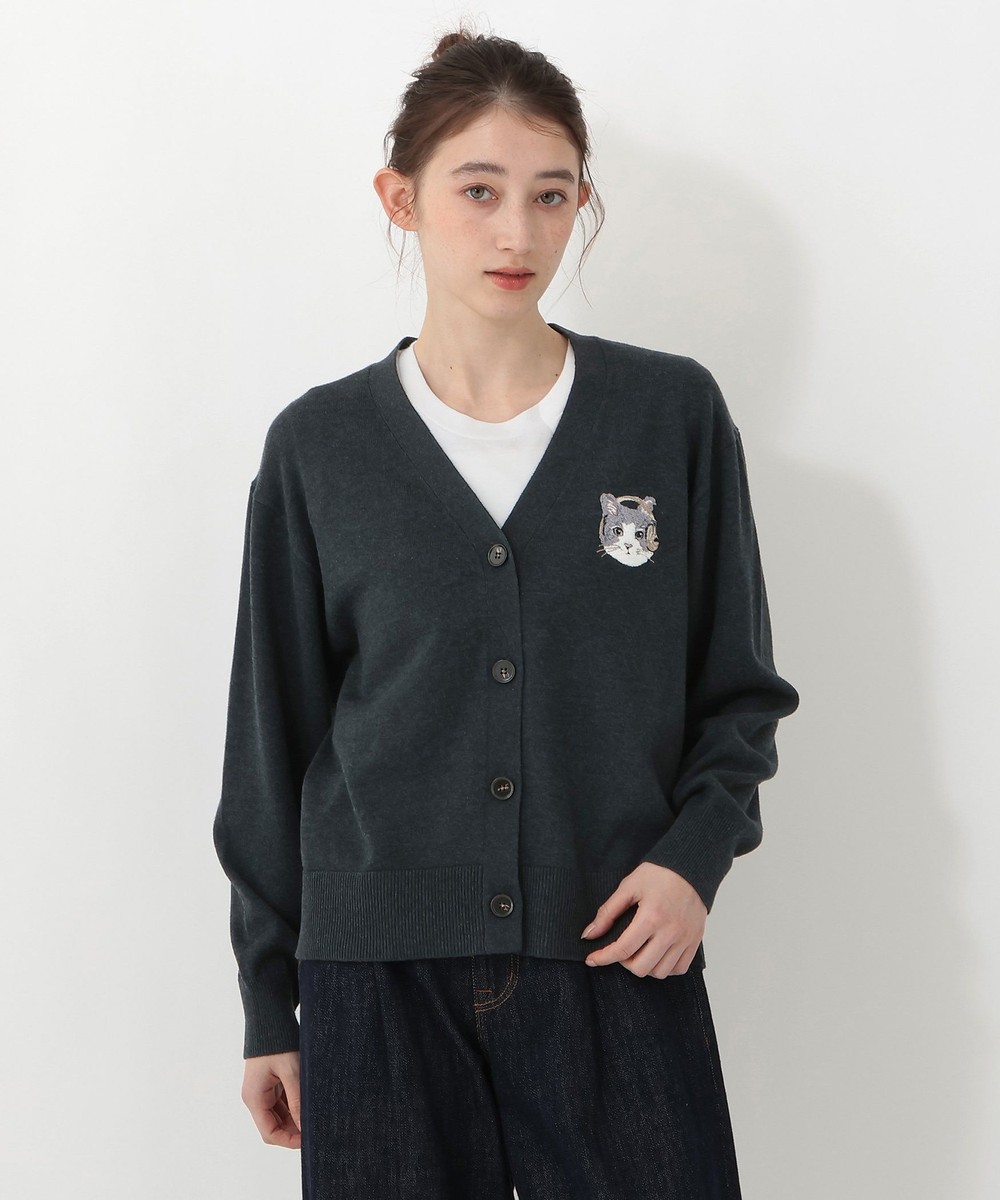 ニット 【オンラインストア・一部店舗限定】刺繍カーディガン/Cat's NapTime