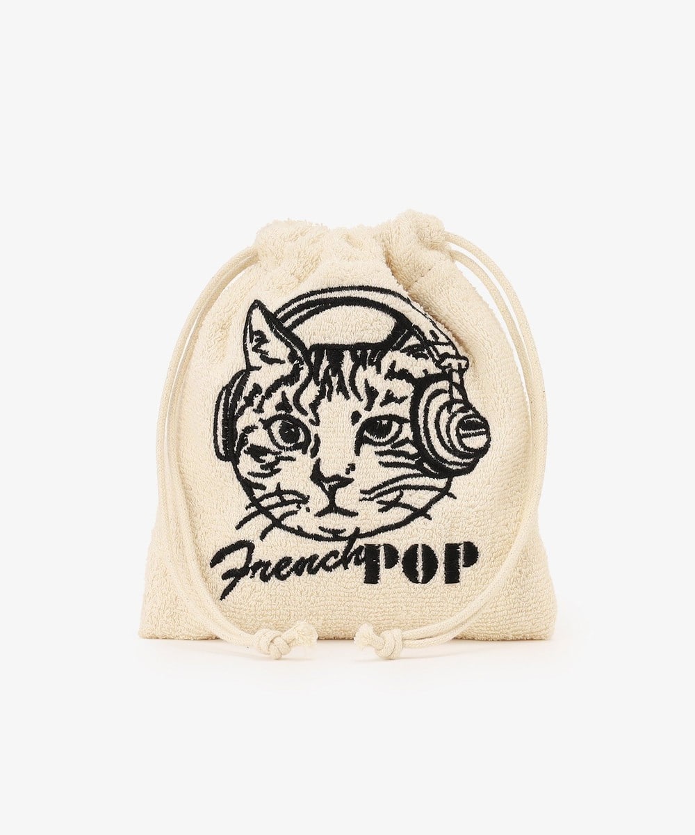 ポーチ・ティッシュポーチ・巾着 タオル巾着ポーチ/Cat's NapTime