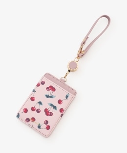 チェリーコードリール付きパスケース