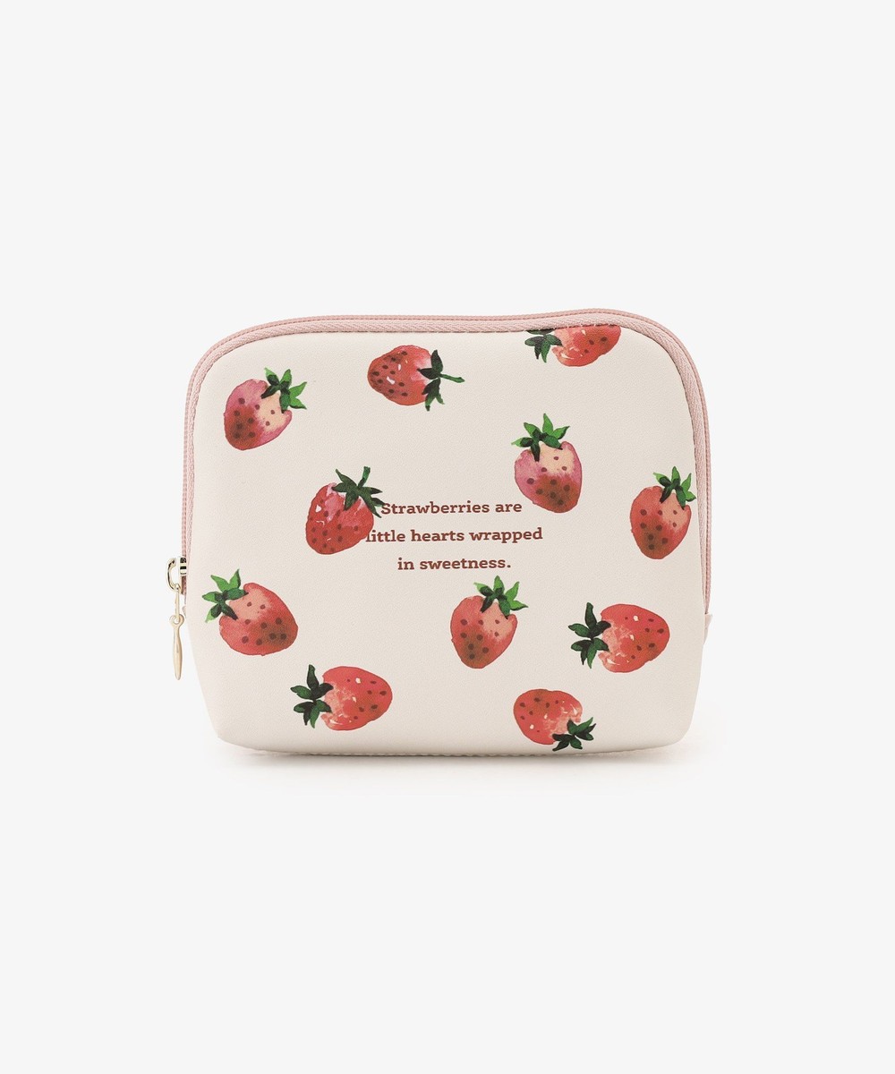 ポーチ・ティッシュポーチ・巾着 ストロベリーティッシュケースポーチ