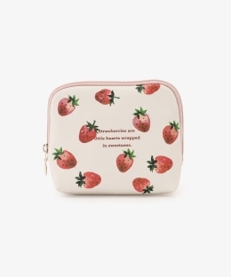 ストロベリーティッシュケースポーチ