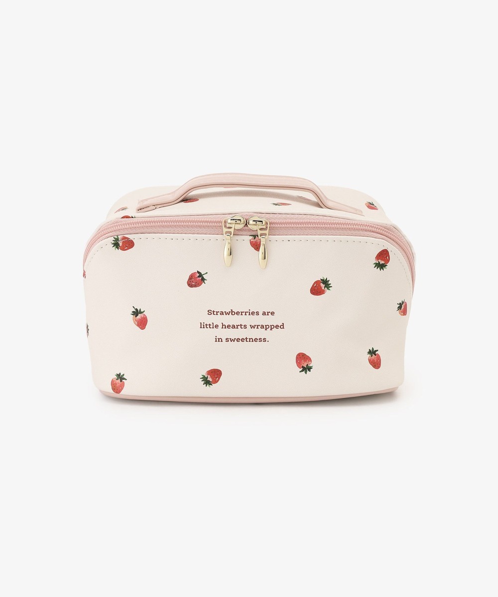 ポーチ・ティッシュポーチ・巾着 ストロベリーオープンポーチ