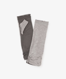 スカラップ刺繍UVアームカバー/ショート/接触冷感