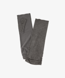 スカラップリボン刺繍UVアームカバー/ショート/接触冷感