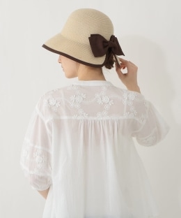 洗えるリボンバックカットUVハット