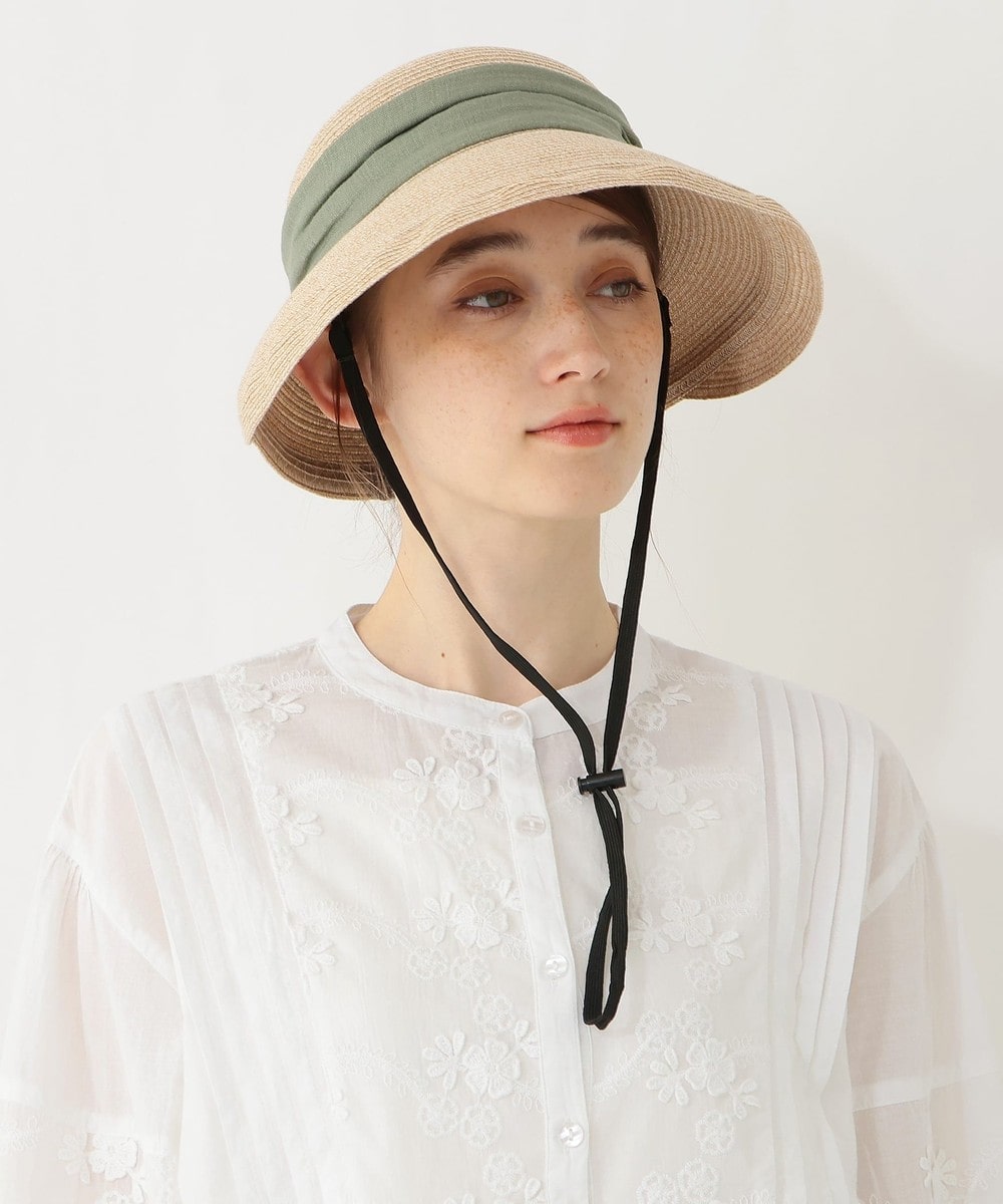 帽子 洗えるブルトンUVハット