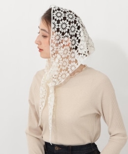 クロシェ風スカーフ