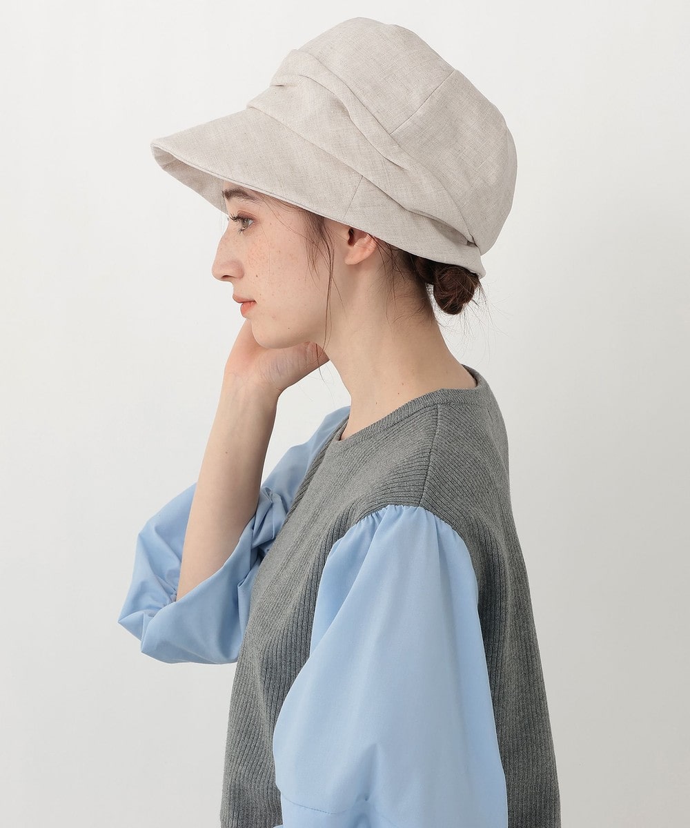 帽子 リネンUVハンクハット