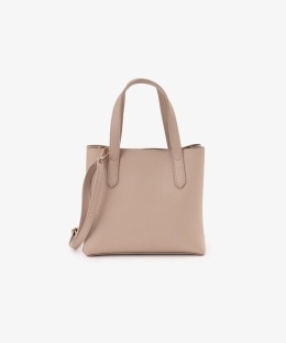 三層合皮ショルダーバッグ