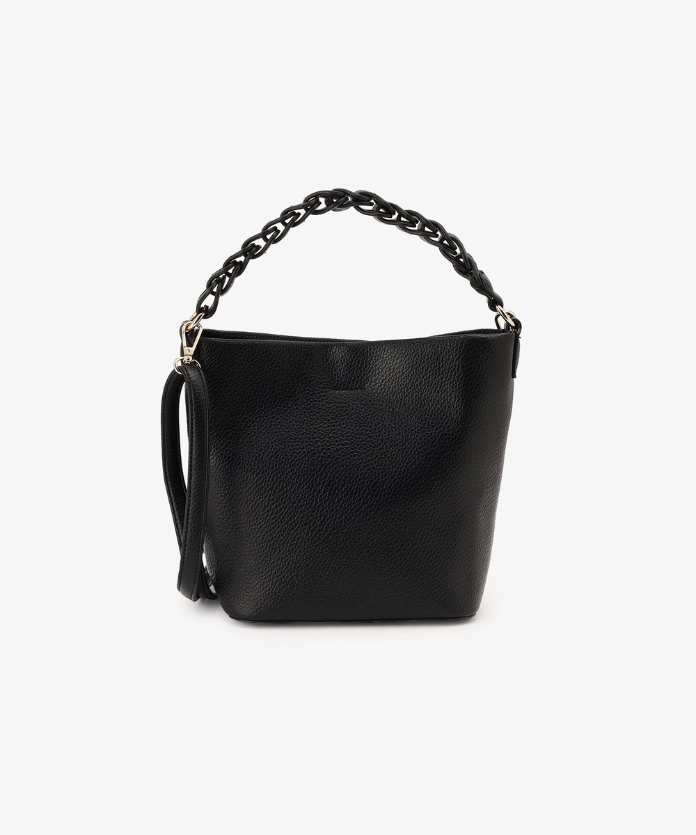 ショルダーバッグ 合皮チェーン風ハンドルバッグ