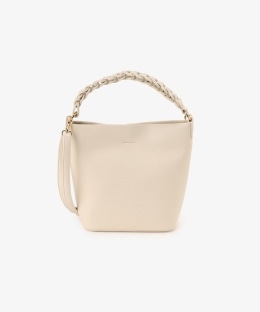 合皮チェーン風ハンドルバッグ