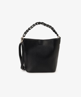 合皮チェーン風ハンドルバッグ