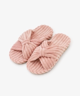 リボンルームシューズ