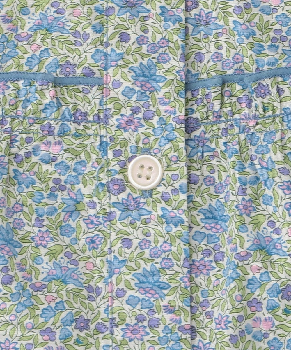 afternoonteaリバティ フリルシャツブラウス レッド×ブルー 楽天市場】【SALE／40%OFF】フリルブラウス/リバティプリント