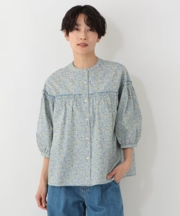 フリルブラウス/リバティプリント