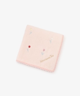 フラワー刺繍ミニタオル