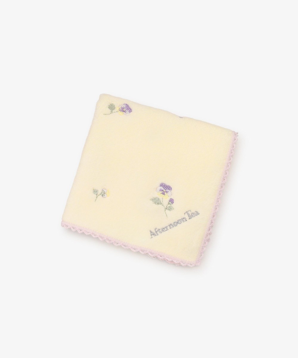 ミニタオル・ハンドタオル・ハンカチ フラワー刺繍ミニタオル