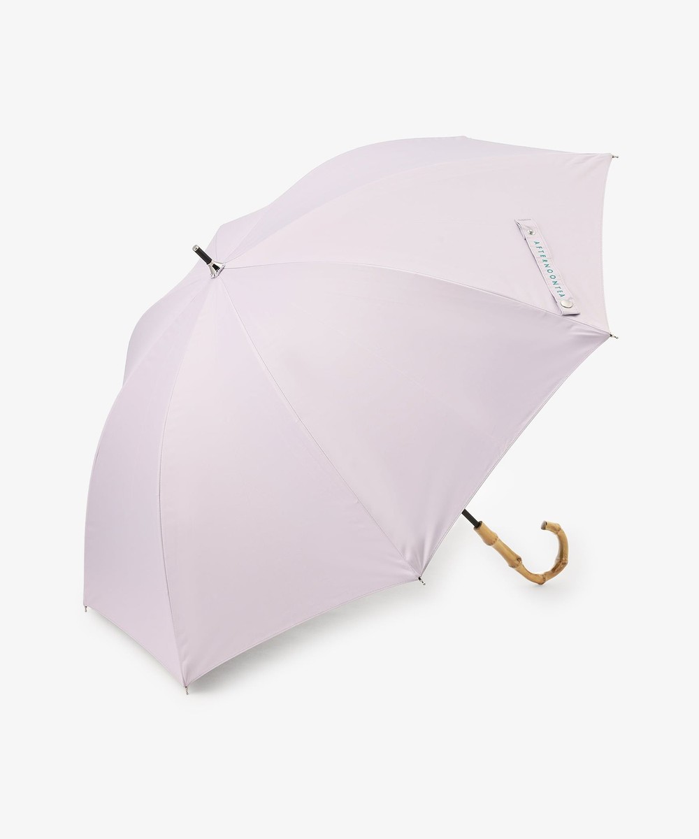 日傘（折りたたみ・長傘・晴雨兼用） 【UVカット率・遮光率100%生地使用】ロゴ刺繍晴雨兼用長傘 日傘