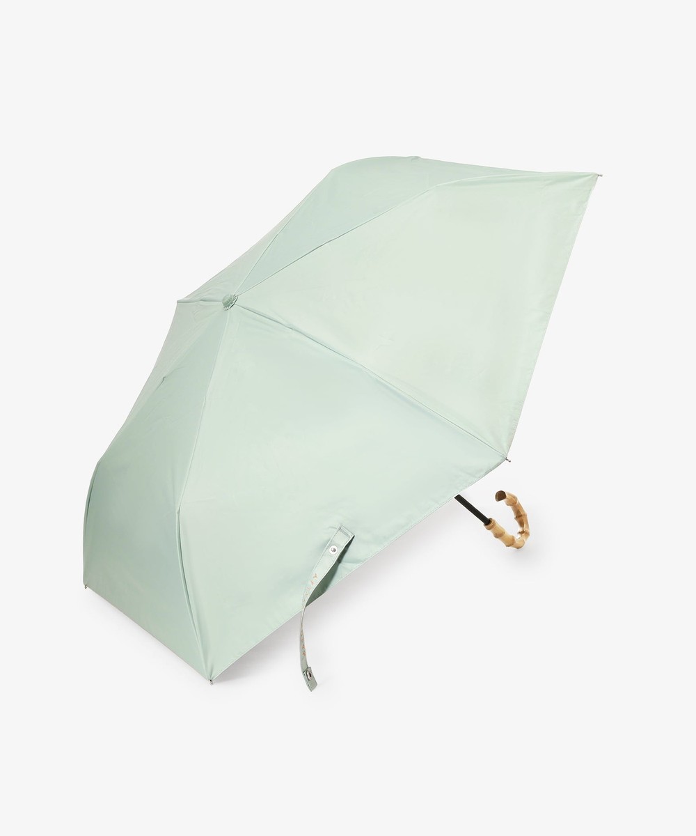 UVカット率・遮光率100%生地使用】ロゴ刺繍晴雨兼用折りたたみ傘 日傘