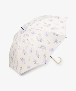 【UVカット率・遮光率100%生地使用】水彩フラワー晴雨兼用長傘 日傘