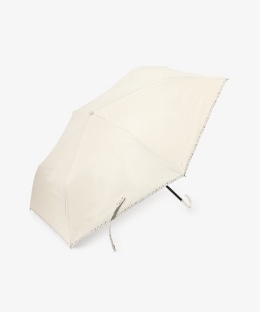 【UVカット率・遮光率100%生地使用】内側フラワー晴雨兼用折りたたみ傘 日傘