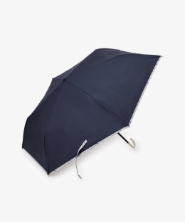 【UVカット率・遮光率100%生地使用】内側フラワー晴雨兼用折りたたみ傘 日傘