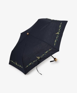 ミモザ刺繍晴雨兼用折りたたみ傘 日傘