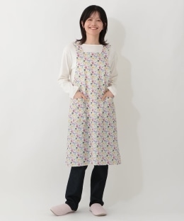 バックリボンエプロン/リバティプリント