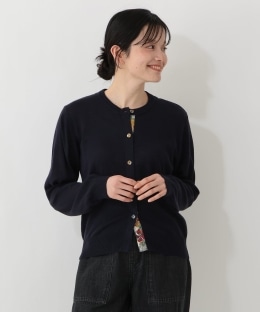 【オンラインストア・一部店舗限定】くるみボタンカーディガン/リバティプリント