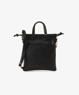 合皮巾着ショルダーバッグ